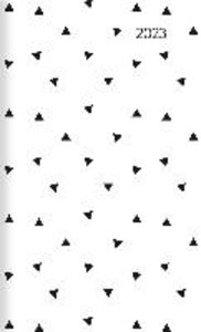 Taschenplaner Style Triangel 2023 - Taschen-Kalender 9,5x16 cm - seperates Adressheft - 1 Seite 1 Woche - 64 Seiten - Notiz-Heft - Alpha Edition