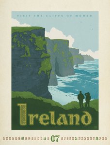 Travel Time - Reise-Plakate Kalender 2024