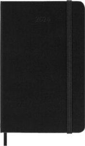 Moleskine 12 Monate Wochenkalender 2024, Pocket/A6, Schwarz