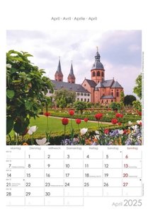 Hessen 2025 - Bild-Kalender 23,7x34 cm - Regional-Kalender - Wandkalender - mit Platz für Notizen - Alpha Edition