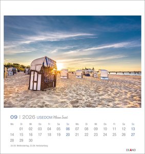 Usedom Postkartenkalender 2026
