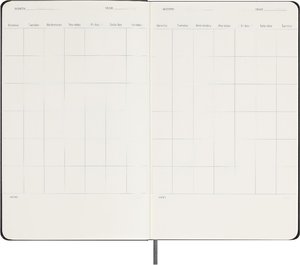 Moleskine undatierter Wochen Notizkalender, L/A5