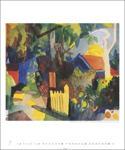 Die Tunisreise Edition Kalender 2023. Aquarelle und Ölbilder von Paul Klee und August Macke in einem großen Wandkalender. Kunstkalender Großformat 46x55 cm