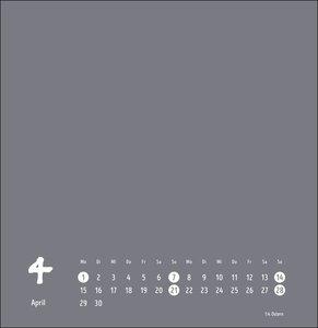 Bastelkalender 2024 anthrazit groß. Blanko-Kalender zum Basteln und selbst gestalten mit extra Titelblatt für eine persönliche Gestaltung. Foto- und Bastelkalender 2024. Format 32 x 33 cm.