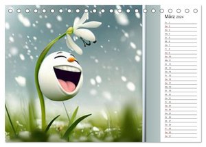 Crazy Blumen (Tischkalender 2024 DIN A5 quer), CALVENDO Monatskalender