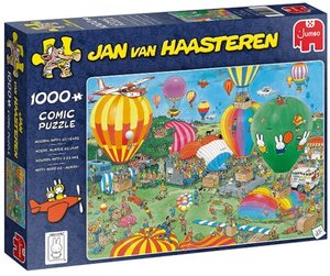 Jumbo 20024 - Jan van Haasteren, Hurra, Miffy 65 Jahre Jubiläum, Comic-Puzzle, 1000 Teile