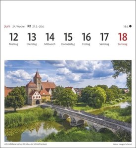 Bayern Sehnsuchtskalender 2023. Eine Rundreise durch ländliche Idylle. 53 Postkarten in einem kleinen Kalender zum Aufstellen oder Aufhängen. Postkarten-Kalender Bayern.