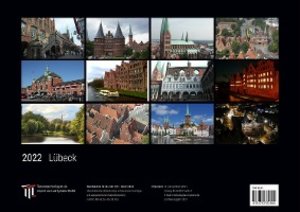 Lübeck 2022 - Black Edition - Timokrates Kalender, Wandkalender, Bildkalender - DIN A3 (42 x 30 cm)