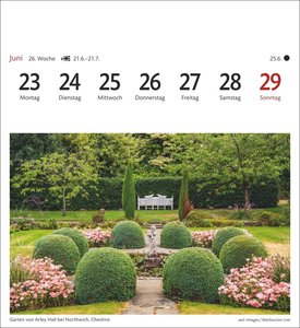 England Sehnsuchtskalender 2025 - Wochenkalender mit 53 Postkarten