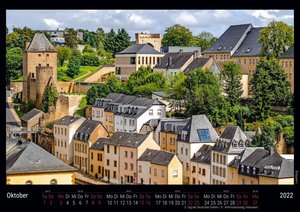 Luxemburg - Burgen und Schlösser voll von Geschichte 2022 - Black Edition - Timokrates Kalender, Wandkalender, Bildkalender - DIN A3 (42 x 30 cm)
