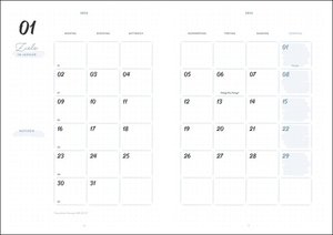 Marble Bullet Journal A5 Taschenkalender 2023. Organisation im stressigen Alltag mit dem praktischen Kalender im Buchformat. Chefplaner A5 in schönem Design.