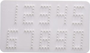 Hama 4455 - Stiftplatten für Bügelperlen, Buchstaben+Zahlen, 2 Stück