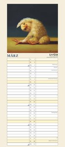 Lucia Heffernan: Yoga Chicks Planer 2025 – Wandkalender – Notiz-Kalender mit 2 Spalten – Format 22 x 49,5 cm