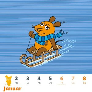 Der Kalender mit der Maus – Postkartenkalender 2023