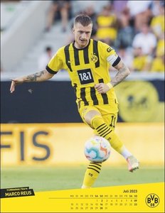 BVB Posterkalender. Jahres-Wandkalender 2023 für Fußballfans. Fotokalender mit den Stars von Borussia Dortmund. Bildkalender im Hochformat, 34x44 cm