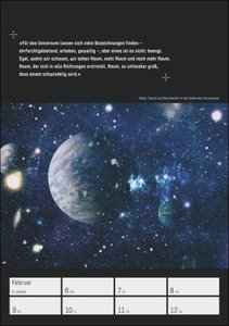 Stephen Hawking - Universum Wochenplaner 2023. Spannender Wandkalender mit 53 faszinierenden Bildern und Zitaten. Terminkalender 2023 für die Wand. 25x36 cm.
