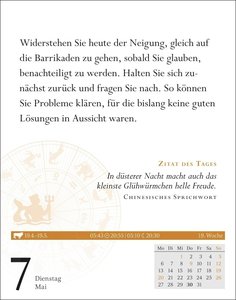 Wassermann Sternzeichenkalender 2024: Tagesabreißkalender. Tischkalender 2024 mit täglichem Horoskop. Kleiner Kalender mit täglichem Blick in die Sterne