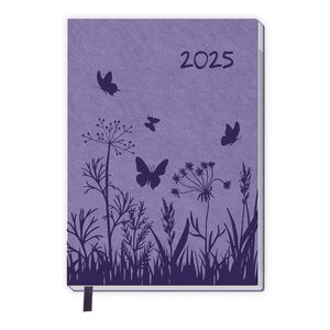 Trötsch Taschenkalender A7 Soft Touch Blumen 2025