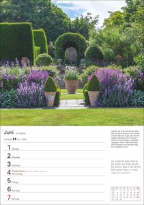 Gartenparadiese Wochenplaner 2026