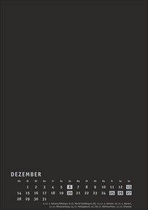 Premium-Bastelkalender schwarz A4 2026