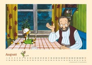 Pettersson & Findus 2025 - Von Sven Nordqvist - Wandkalender für Kinder - Querformat 42 x 29,7 cm