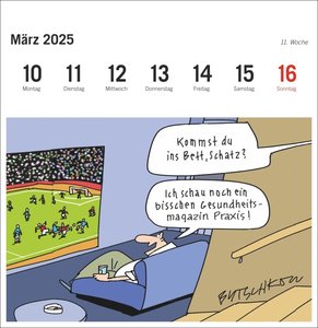Butschkow: Alt ist nur eine Taste Premium-Postkartenkalender 2025