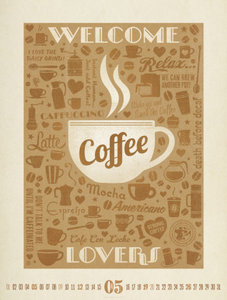 Coffee Time - Kaffee-Plakate Kalender 2024
