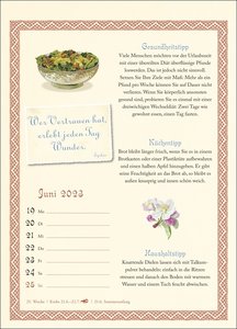 Was Großmutter noch wusste Wochenkalender 2023. Ein Kalender voll nützlicher Tipps für Garten, Haushalt und Gesundheit. Schön gestalteter Bildkalender 2023.