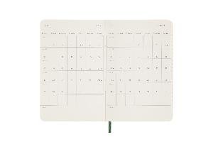 Moleskine 12 Monate Tageskalender 2024, Pocket/A6, Myrtengrün