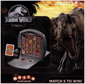 Winning Moves 46657 - Top Trumps Match Jurassic World, Strategiespiel