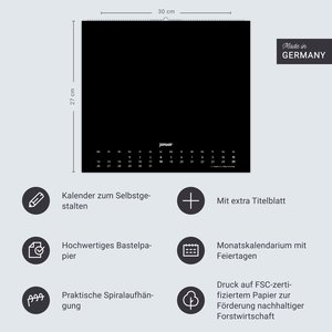 times&more Bastelkalender schwarz 2026