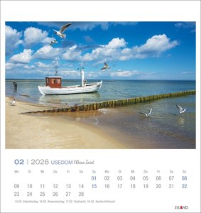 Usedom Postkartenkalender 2026