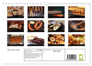 BBQ Lecker Grillen (Wandkalender 2024 DIN A4 quer), CALVENDO Monatskalender