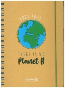 Schülerkalender 2021/2022 No Planet B, A5, Recyclingleder-Einband