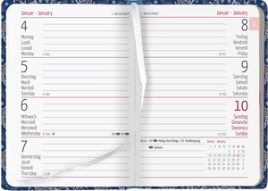 Ladytimer Mini Paisley 2023 - Taschen-Kalender 8x11,5 cm - Muster - Weekly - 144 Seiten - Notiz-Buch - Alpha Edition