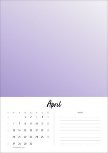 Kreativkalender Design A4 2026