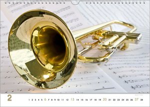 Bach Jr., P: Blech-Instrumente - Musik-Kalender 2022, DIN A3