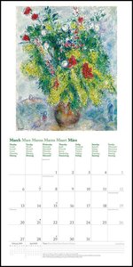 Marc Chagall 2023 - Wand-Kalender - Broschüren-Kalender - 30x30 - 30x60 geöffnet - Kunst-Kalender
