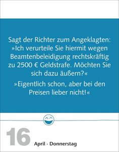 Beste Witze Tagesabreißkalender 2026