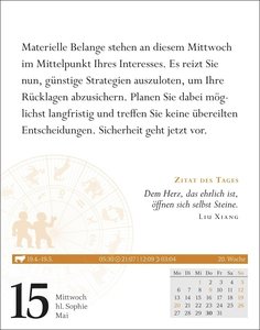 Zwillinge Sternzeichenkalender 2024: Tagesabreißkalender. Tischkalender 2024 mit täglichem Horoskop. Kleiner Kalender mit täglichem Blick in die Sterne