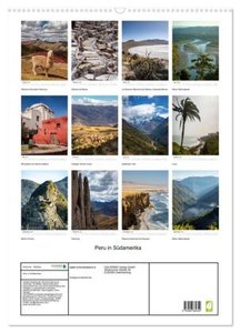 Peru in Südamerika (Wandkalender 2024 DIN A2 hoch), CALVENDO Monatskalender