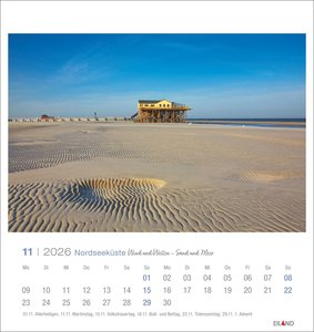 Nordseeküste Postkartenkalender 2026