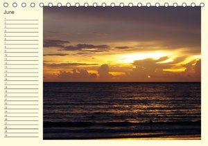 Colours by the sea / Birthday Calendar / UK-Version