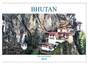Bhutan - Natur und Tradition (Wandkalender 2025 DIN A3 quer), CALVENDO Monatskalender