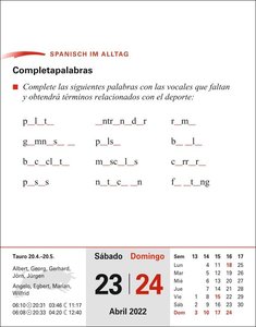 Sprachkalender Spanisch Kalender 2022