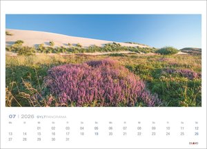 Sylt Panorama Postkartenkalender 2026
