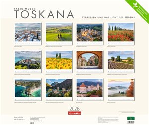 Toskana Kalender 2026 - Zypressen und das Licht des Südens