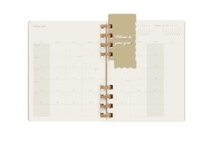 Moleskine 12 Monats Life Kalender Mit Spiralbindung 2023 XL, Wochen-Monatskalender, Hard Cover, Crush Almond