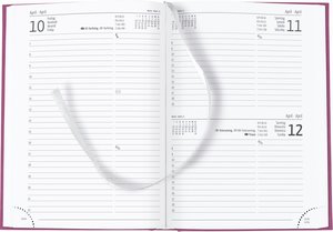 Buchkalender Tucson rosa 2023 - Büro-Kalender A5 - Cheftimer - 1 Tag 1 Seite - 352 Seiten - Tucson-Einband - Alpha Edition