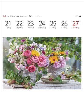 Blumenpracht Postkartenkalender 2025 - Wochenkalender mit 53 Postkarten